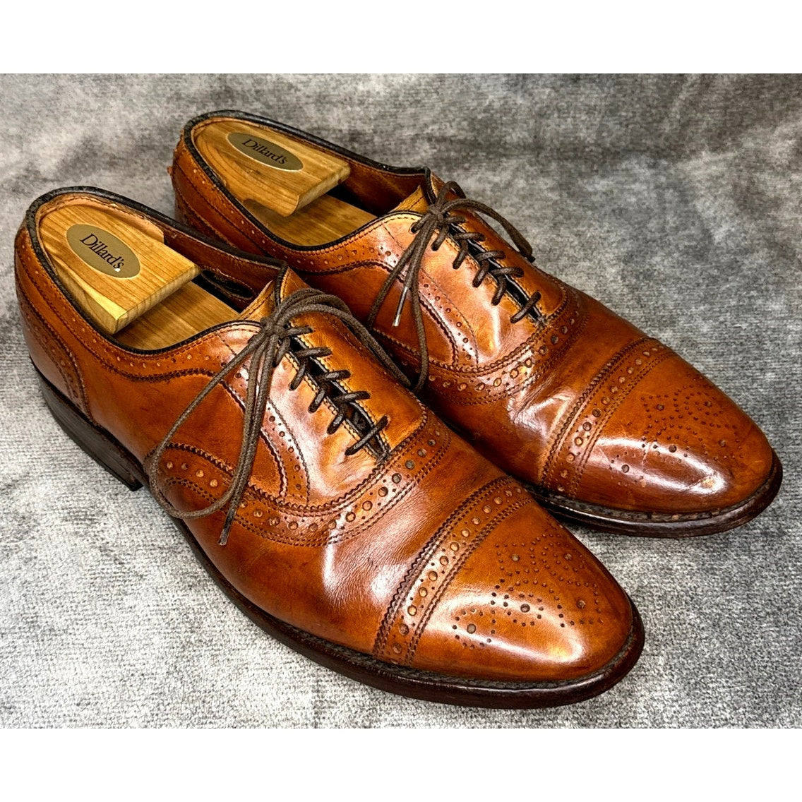 Allen Edmonds Strand Cap Toe Oxford Brown Calf 11D Goodyear Welt