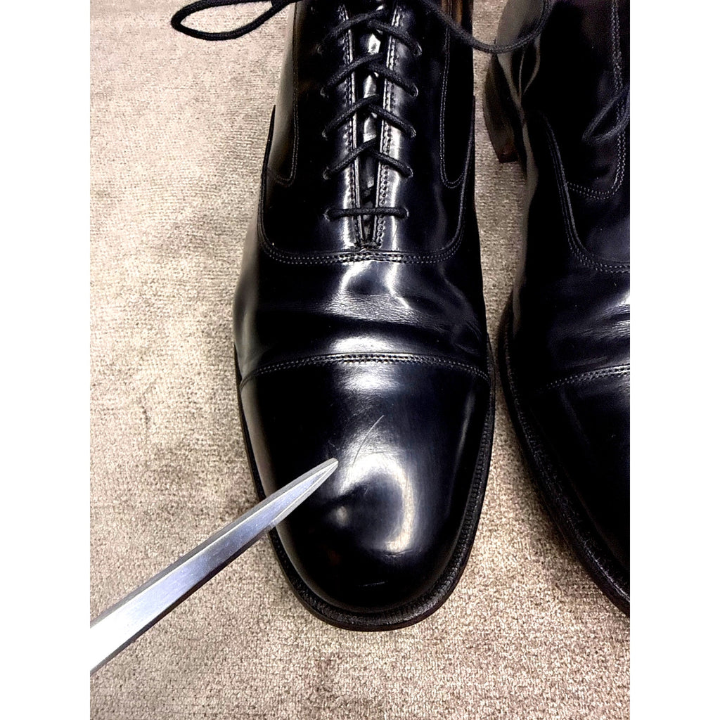 Johnston & Murphy Melton Cap Toe Oxford Black 11 EEE Goodyear Welt