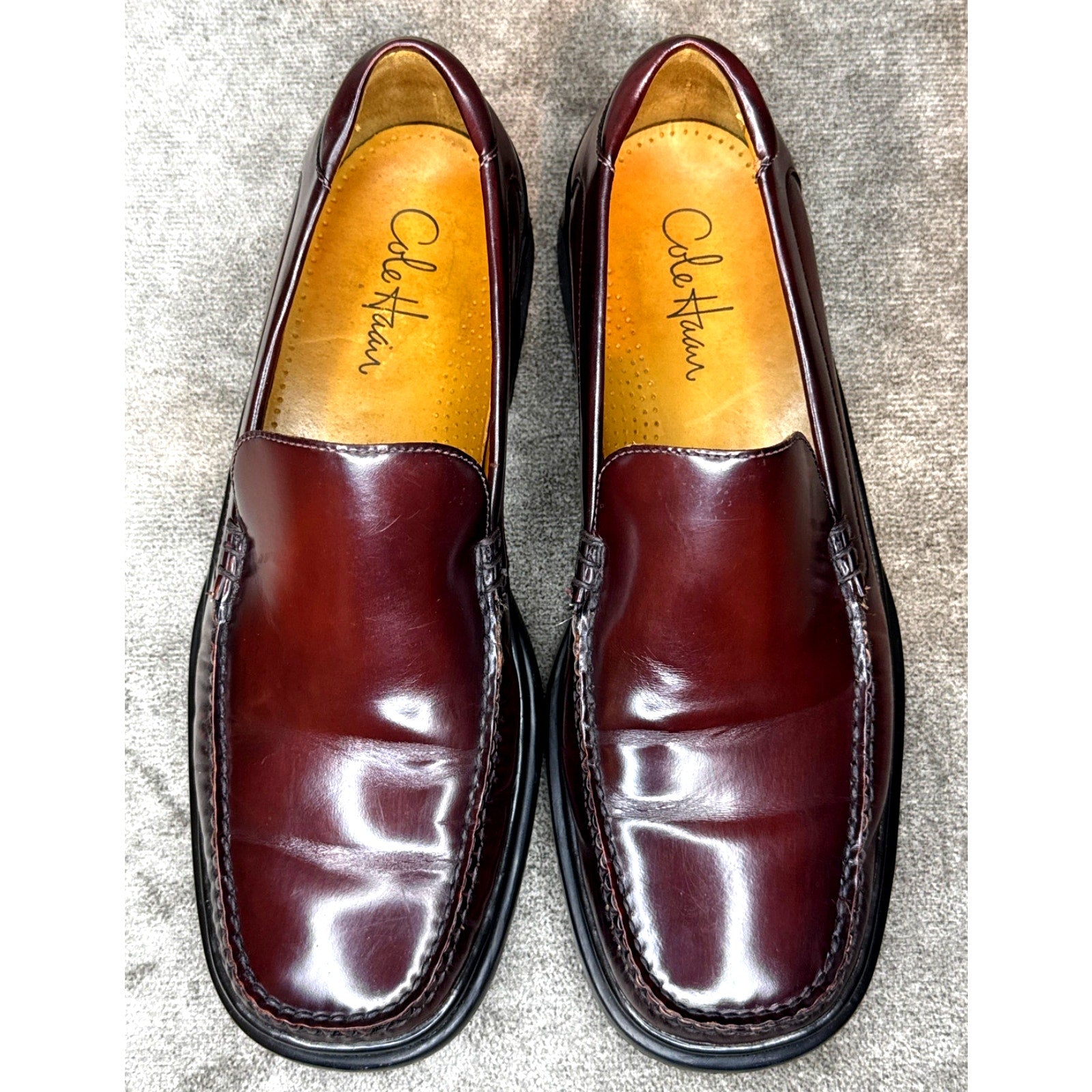 Cole Haan Burgundy Leather Slip-On Air Loafer Men’s 11M India