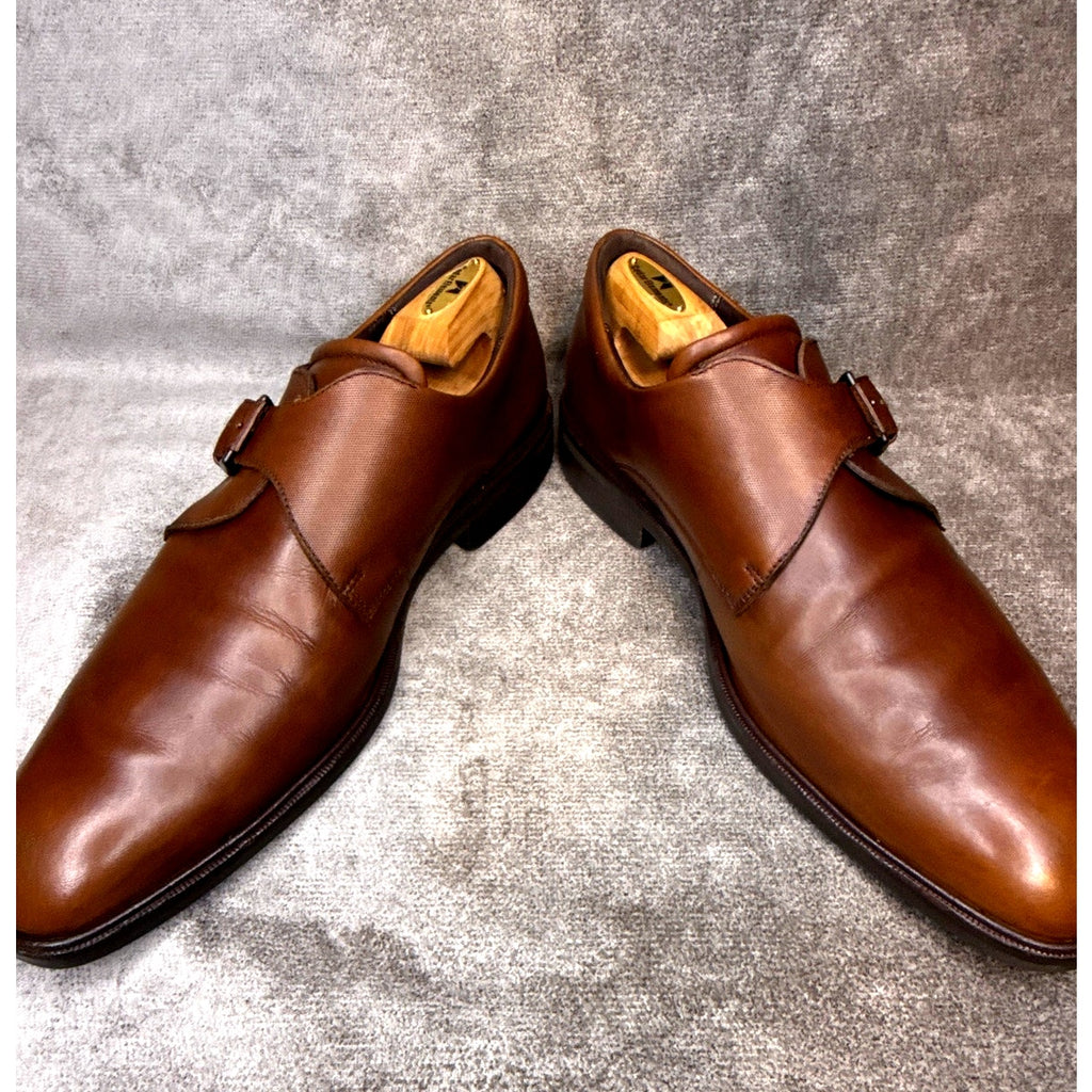Ecco Monk Strap Brown Leather Loafers Men’s 13 US