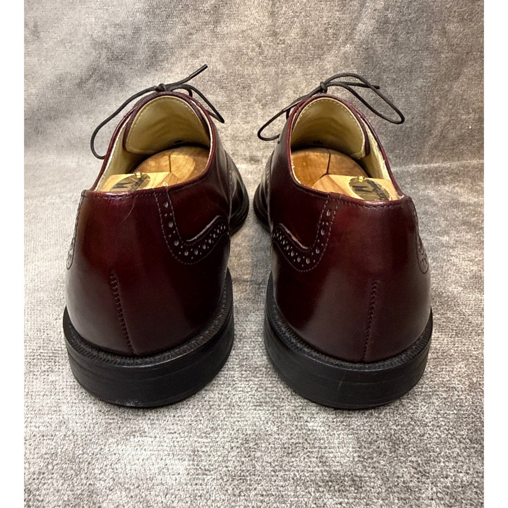 Bostonian Made in USA Burgundy Brogue Oxford 12 D/B Leather Sole