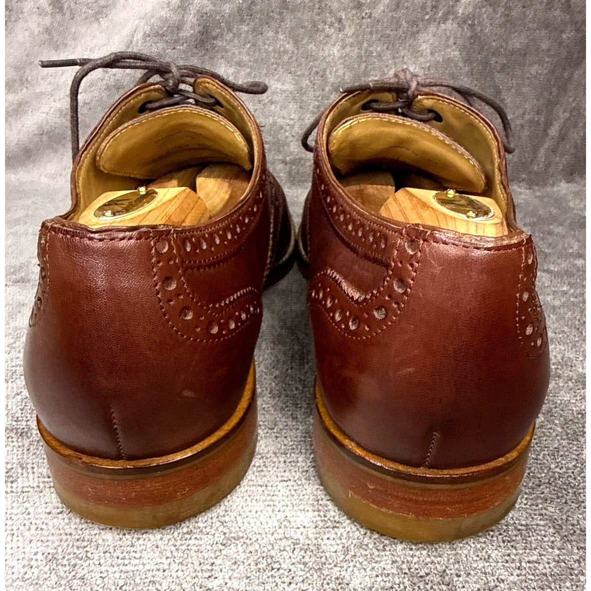 Cole Haan Wingtip Oxford Full Brogue Brown Leather Men’s 11M
