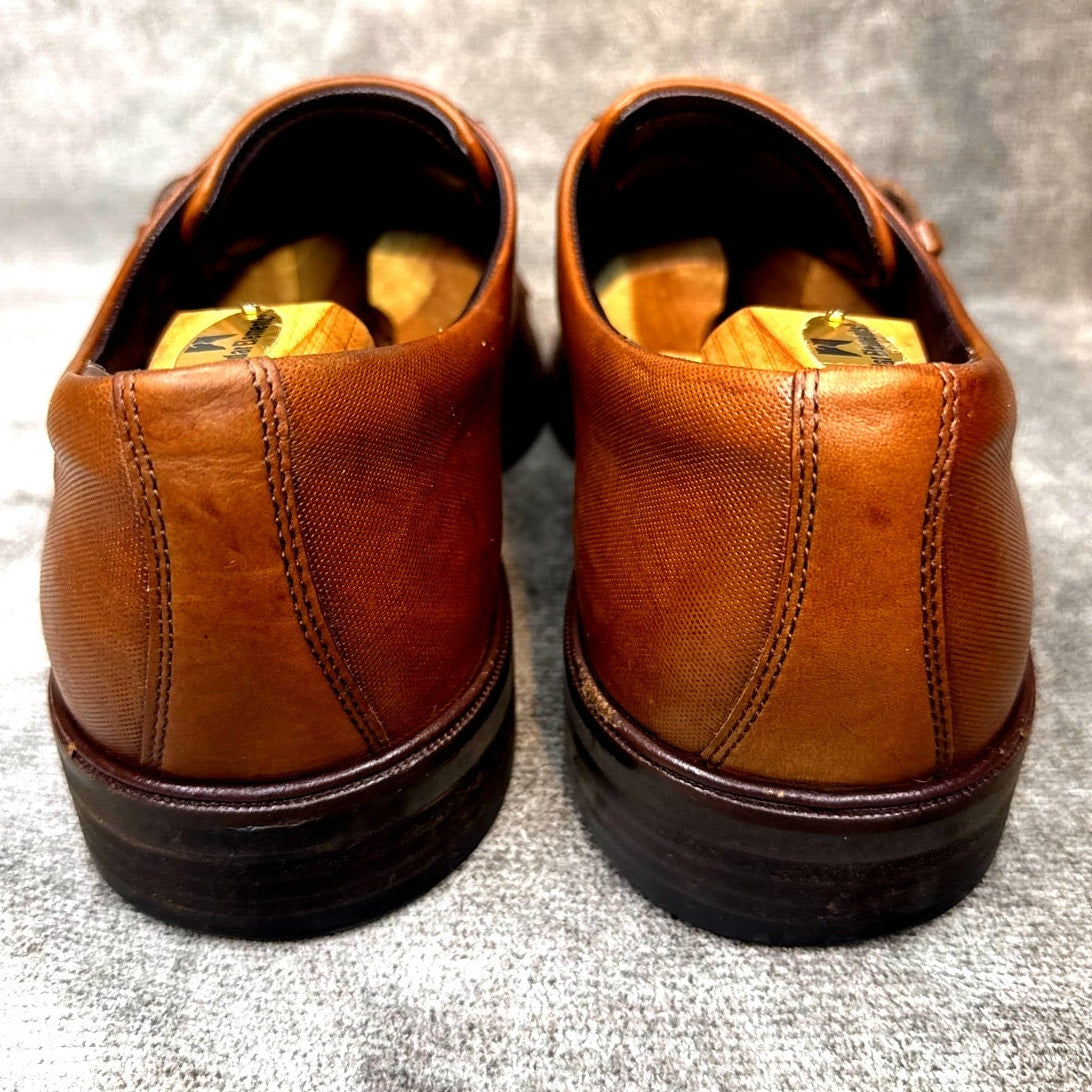 Ecco Monk Strap Brown Leather Loafers Men’s 13 US