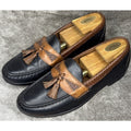 Allen Edmonds Maxfield Tassel Loafer Black / Tan 10.5B Leather