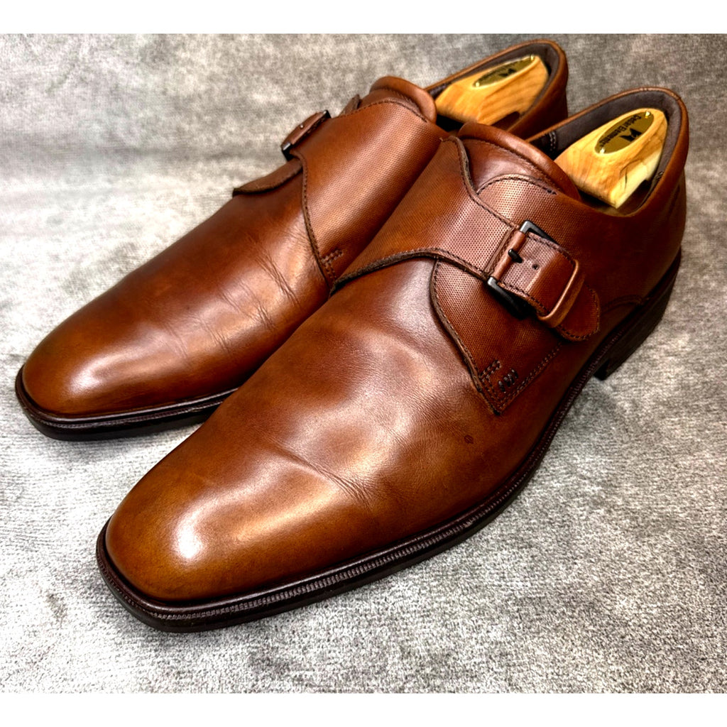 Ecco Monk Strap Brown Leather Loafers Men’s 13 US