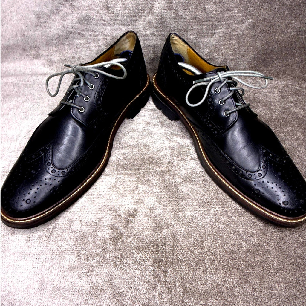 Florsheim Derby Wingtip Brogues Black Leather 11D Men’s Dress Shoes