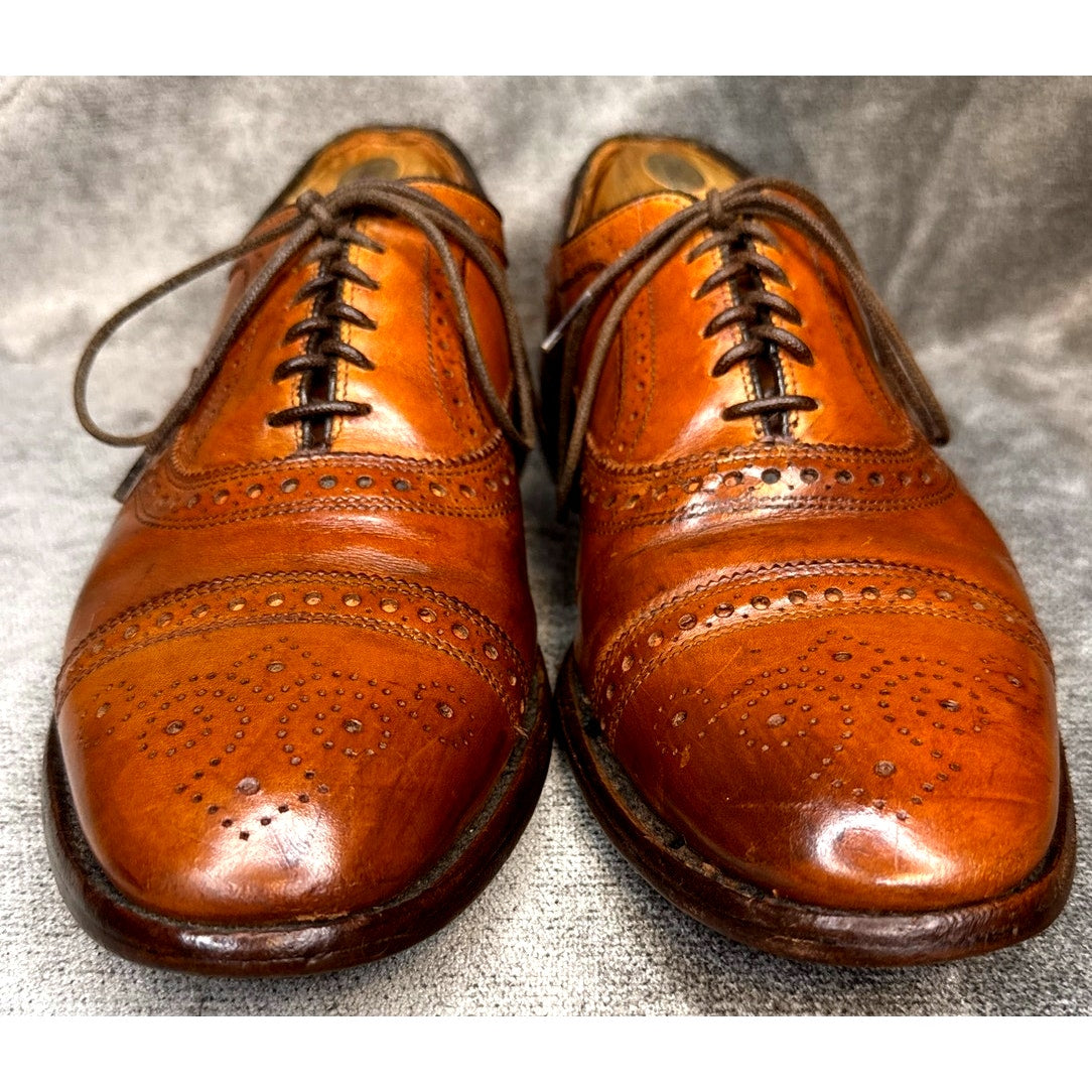 Allen Edmonds Strand Cap Toe Oxford Brown Calf 11D Goodyear Welt
