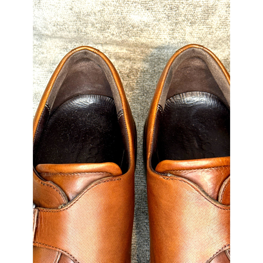 Ecco Monk Strap Brown Leather Loafers Men’s 13 US
