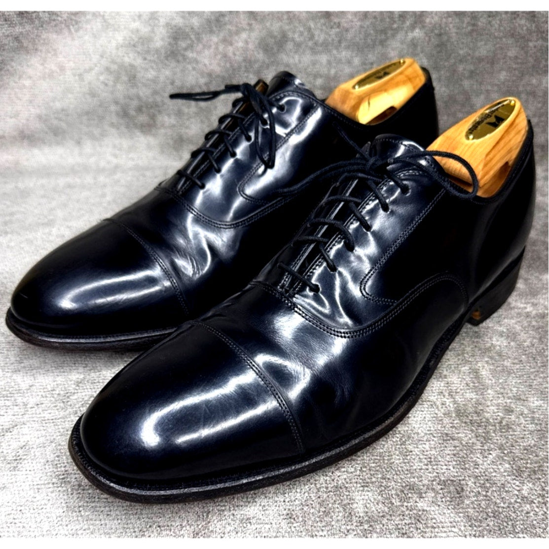 Johnston & Murphy Melton Cap Toe Oxford Black 11 EEE Goodyear Welt