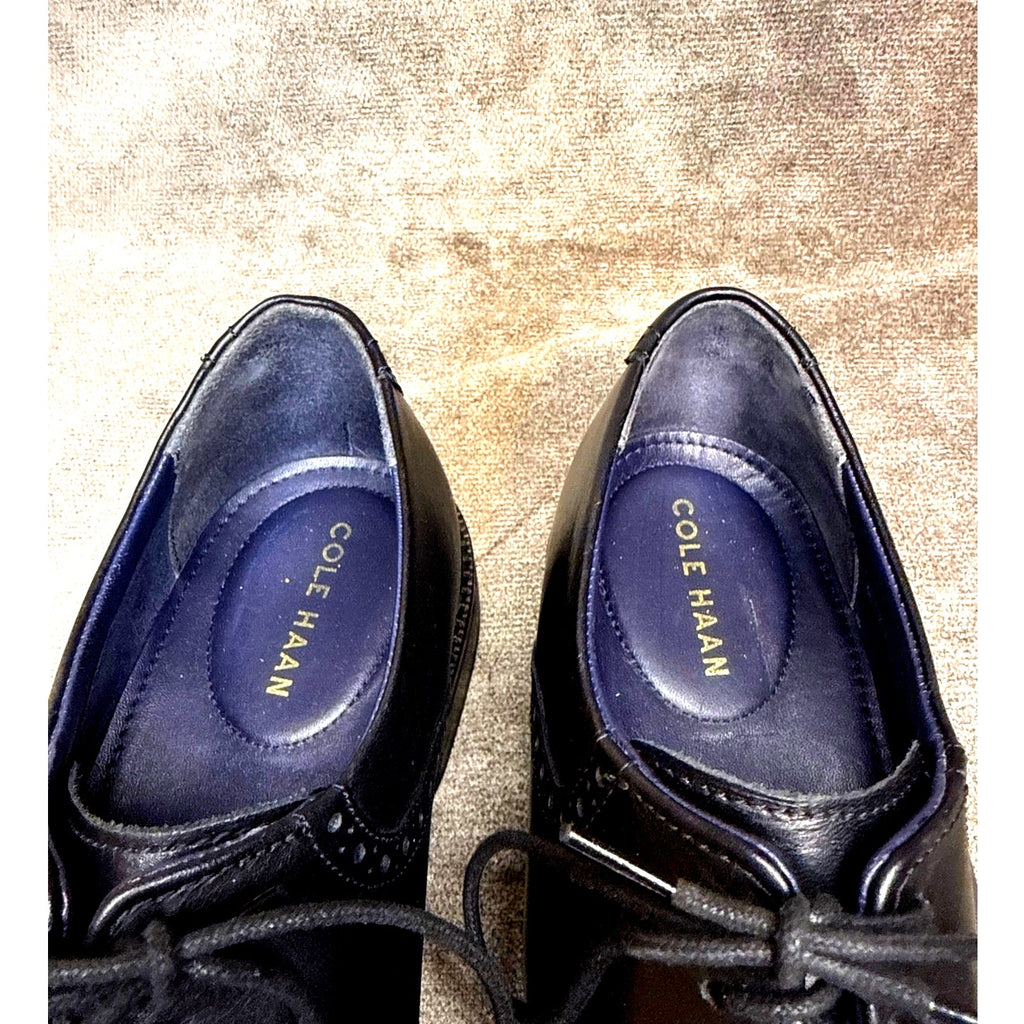 Cole Haan C28883 Plain Toe Oxford Black Leather 11.5M India