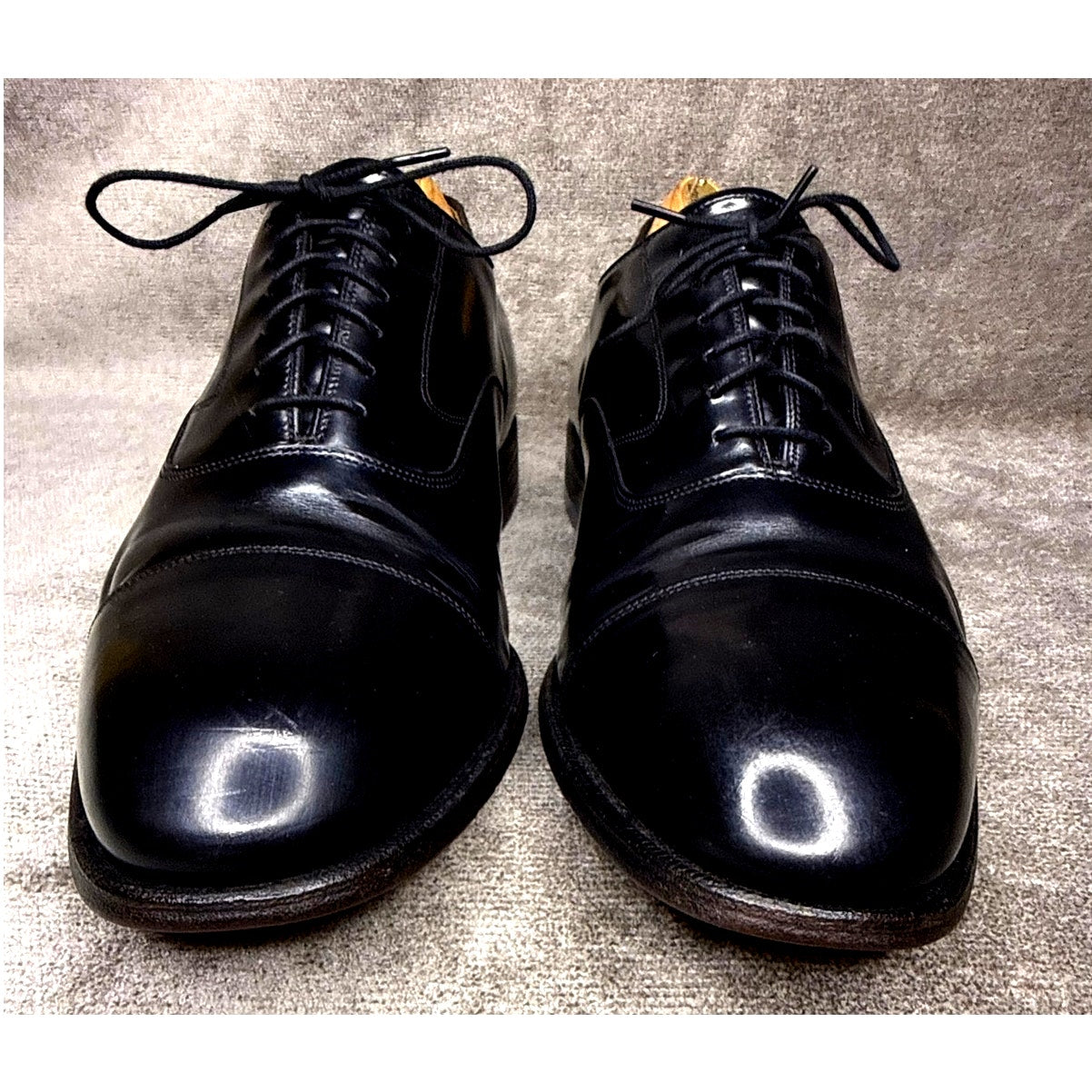 Johnston & Murphy Melton Cap Toe Oxford Black 11 EEE Goodyear Welt