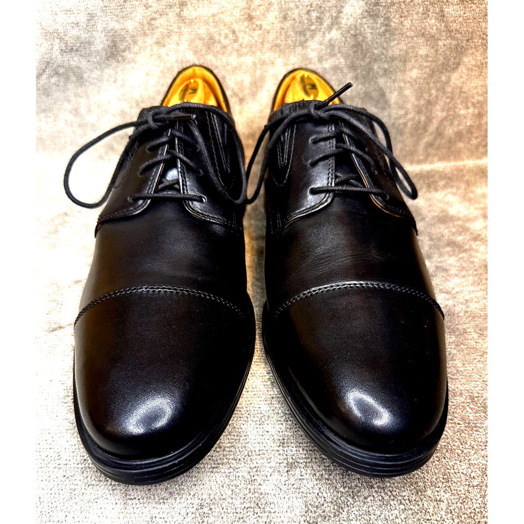Clarks Tilden Cap 15770 Black Leather Derby 10.5W India Ortholite