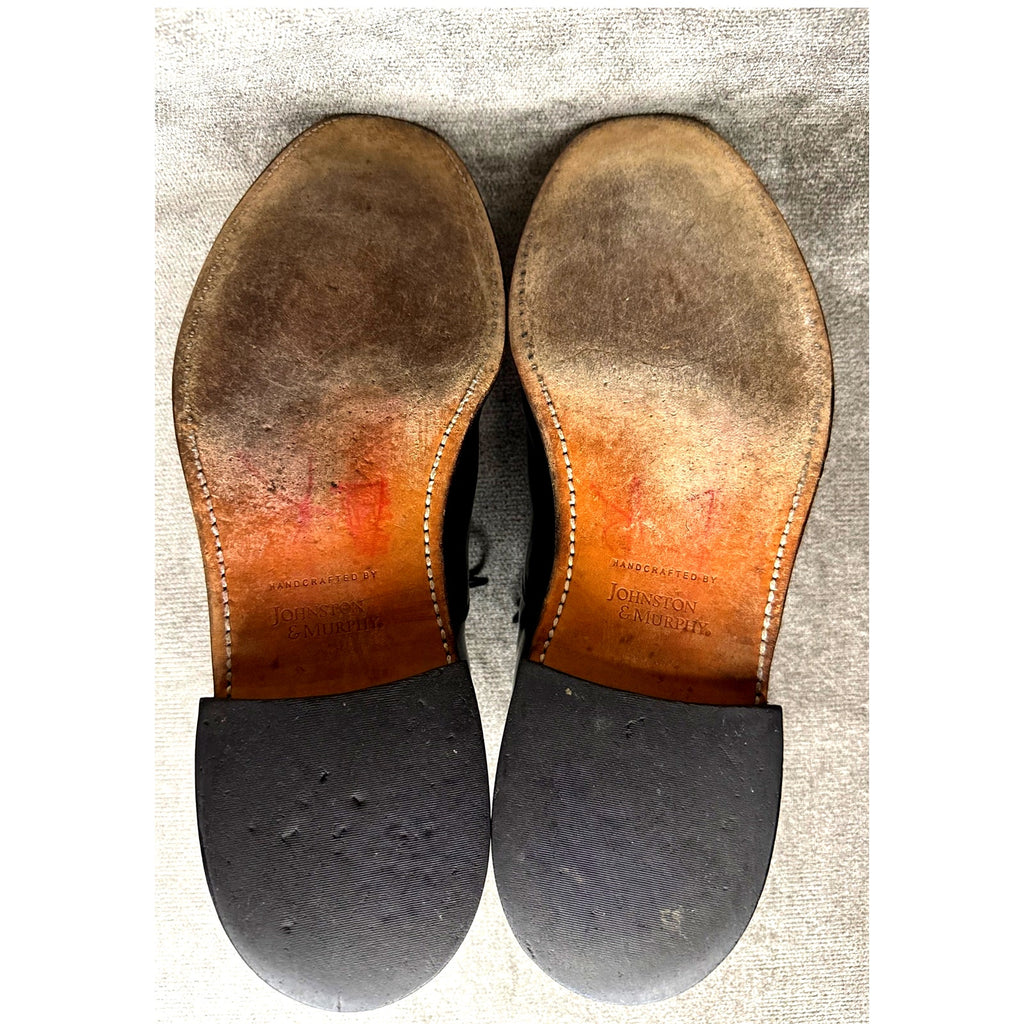Johnston & Murphy Melton Cap Toe Oxford Black 11 EEE Goodyear Welt