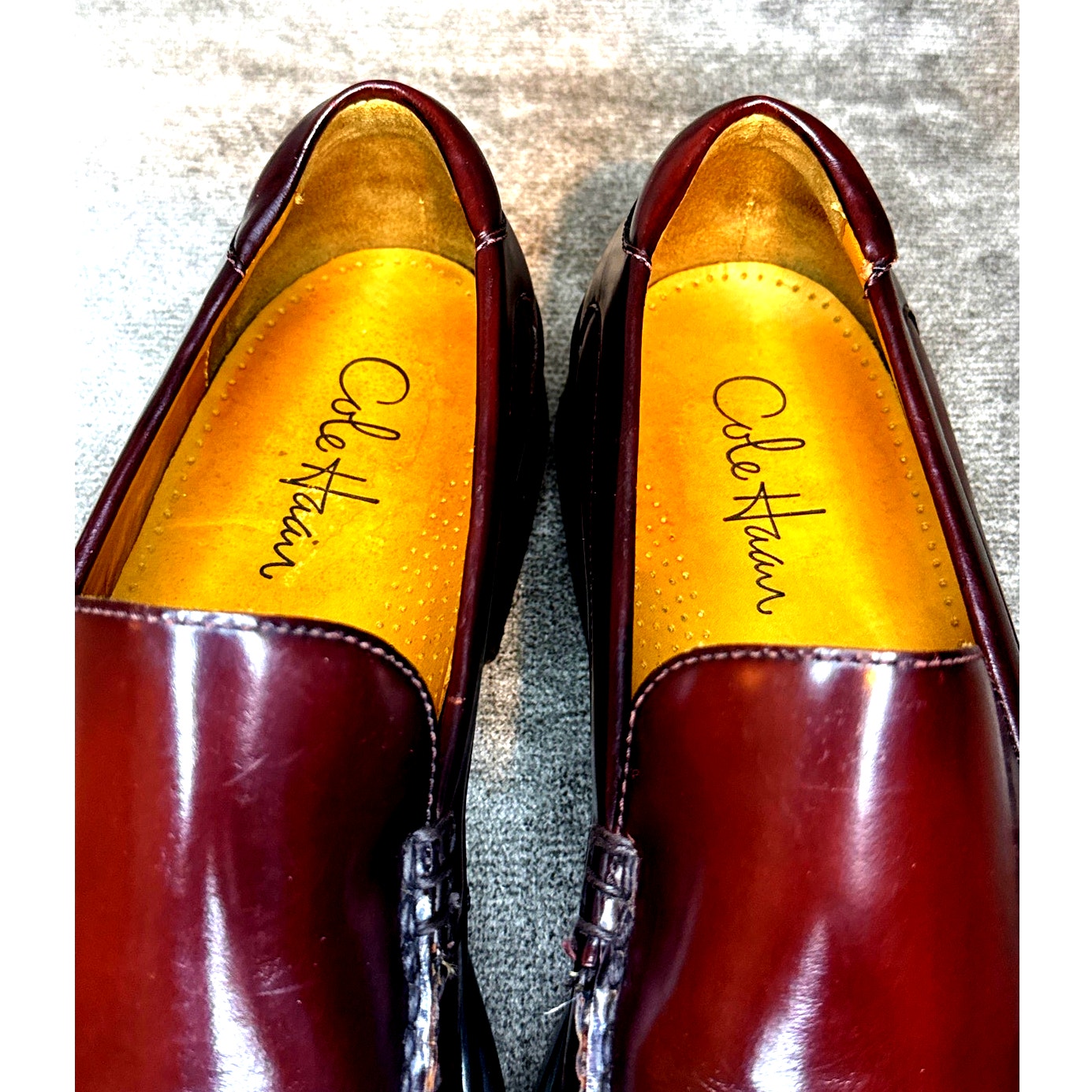Cole Haan Burgundy Leather Slip-On Air Loafer Men’s 11M India