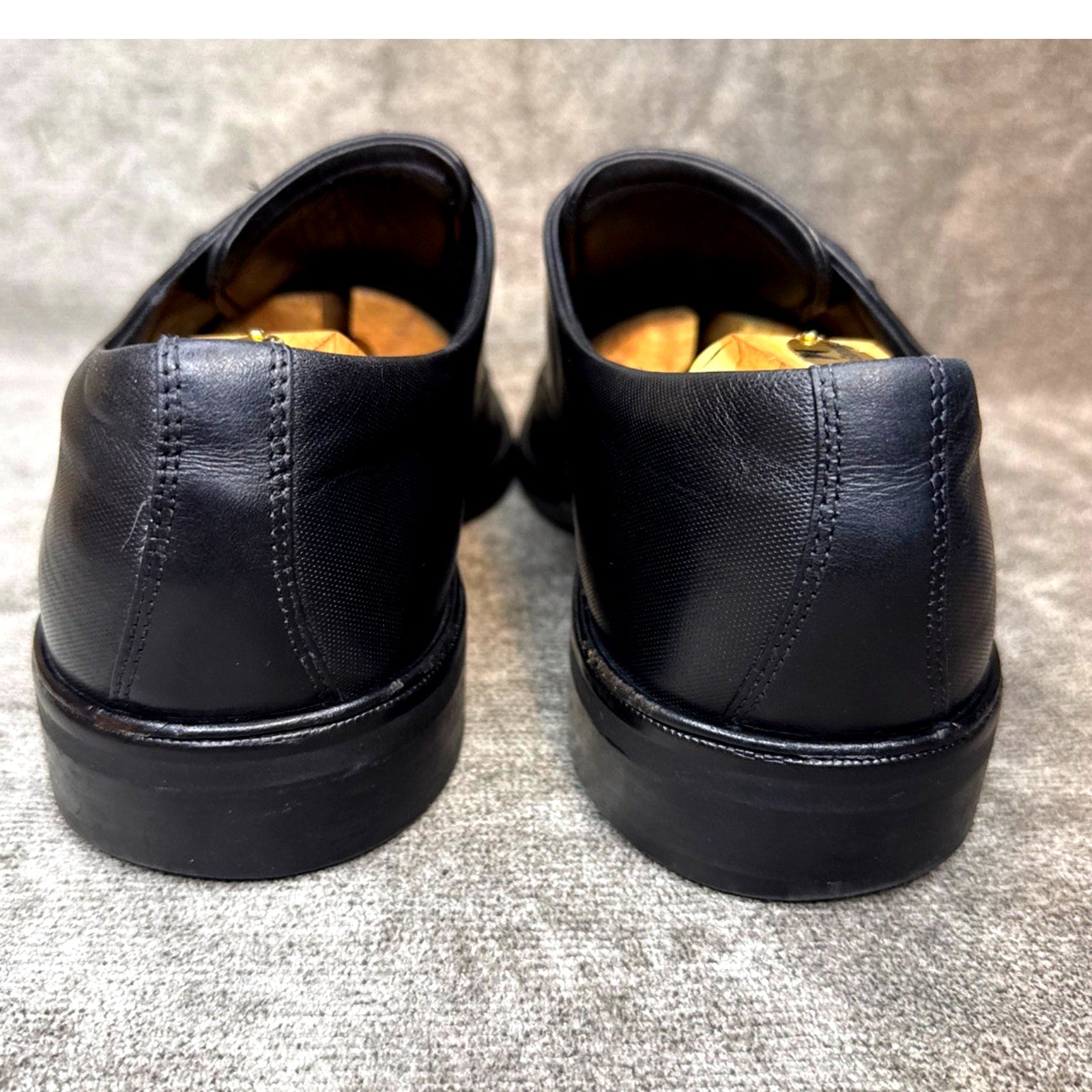 Ecco Monk Strap Black Leather Loafers Men’s 13 US 47 EU