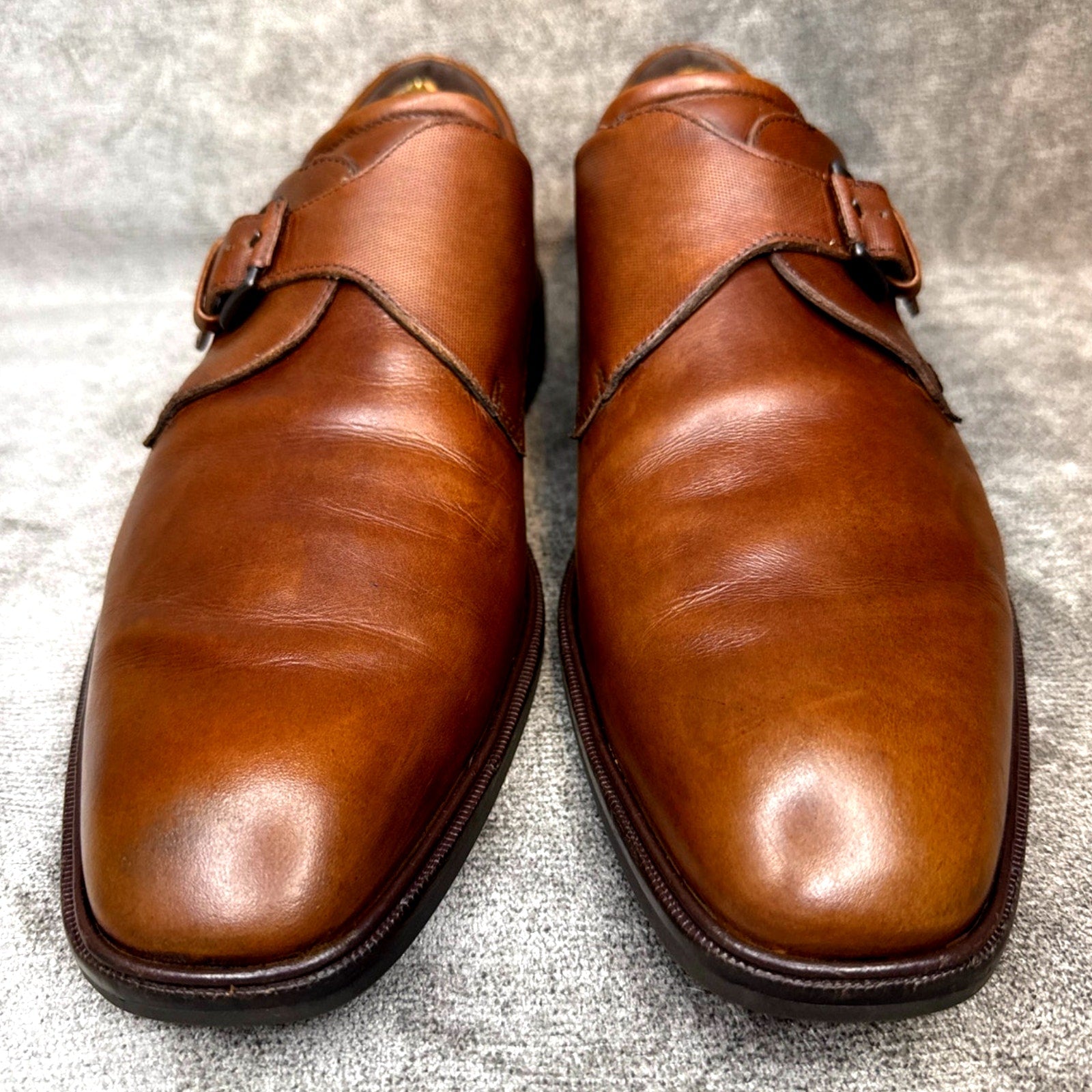 Ecco Monk Strap Brown Leather Loafers Men’s 13 US