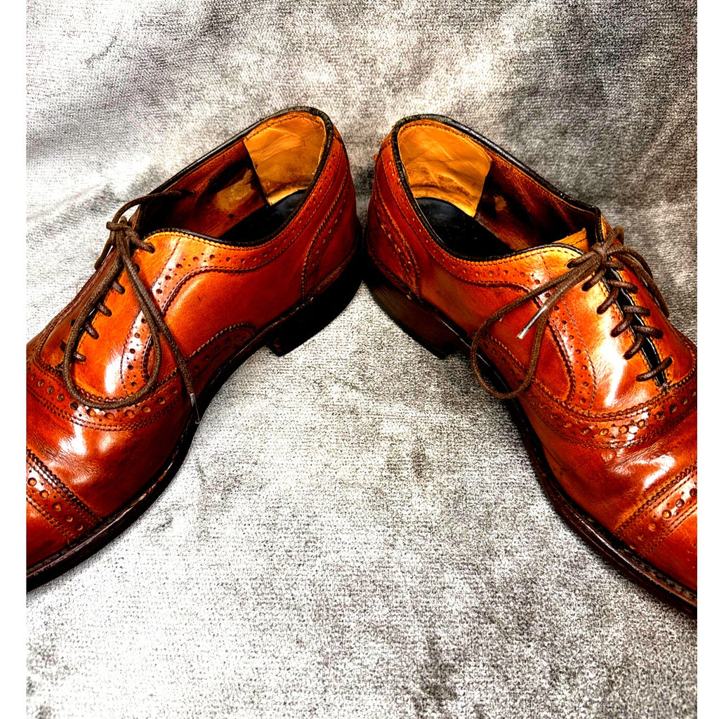 Allen Edmonds Strand Cap Toe Oxford Brown Calf 11D Goodyear Welt