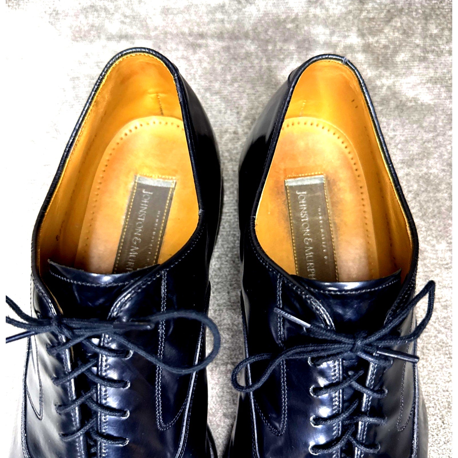 Johnston & Murphy Melton Cap Toe Oxford Black 11 EEE Goodyear Welt