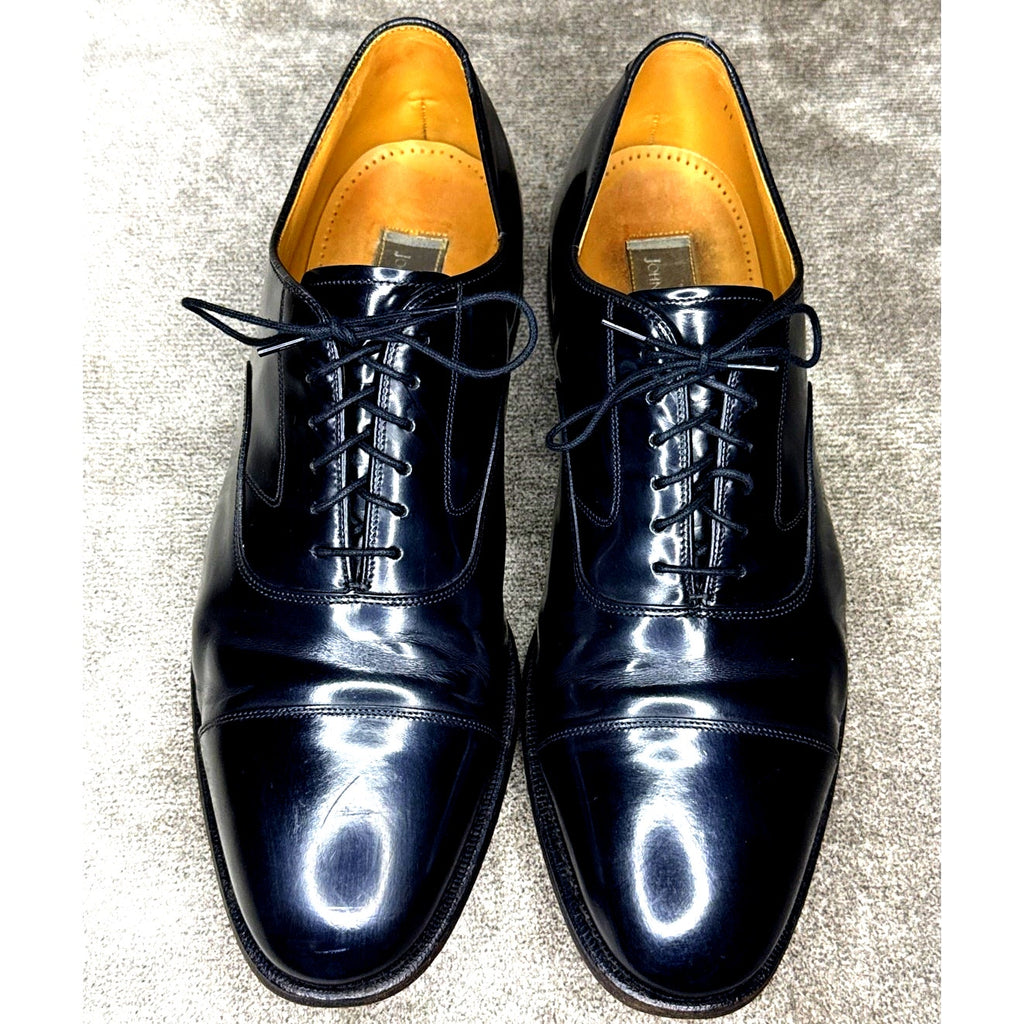Johnston & Murphy Melton Cap Toe Oxford Black 11 EEE Goodyear Welt