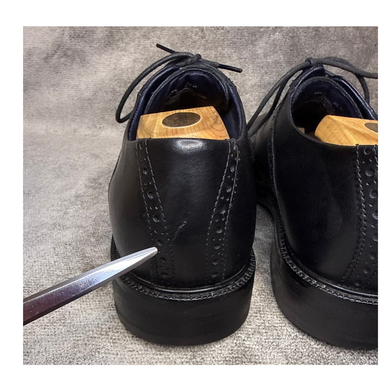 Cole Haan C28883 Plain Toe Oxford Black Leather 11.5M India