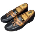 Allen Edmonds Maxfield Tassel Loafer Black / Tan 10.5B Leather