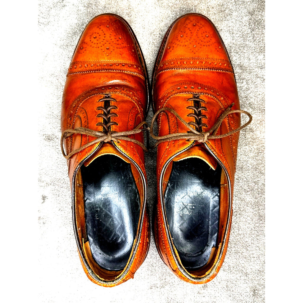 Allen Edmonds Strand Cap Toe Oxford Brown Calf 11D Goodyear Welt