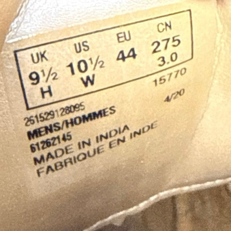 Clarks Tilden Cap 15770 Black Leather Derby 10.5W India Ortholite