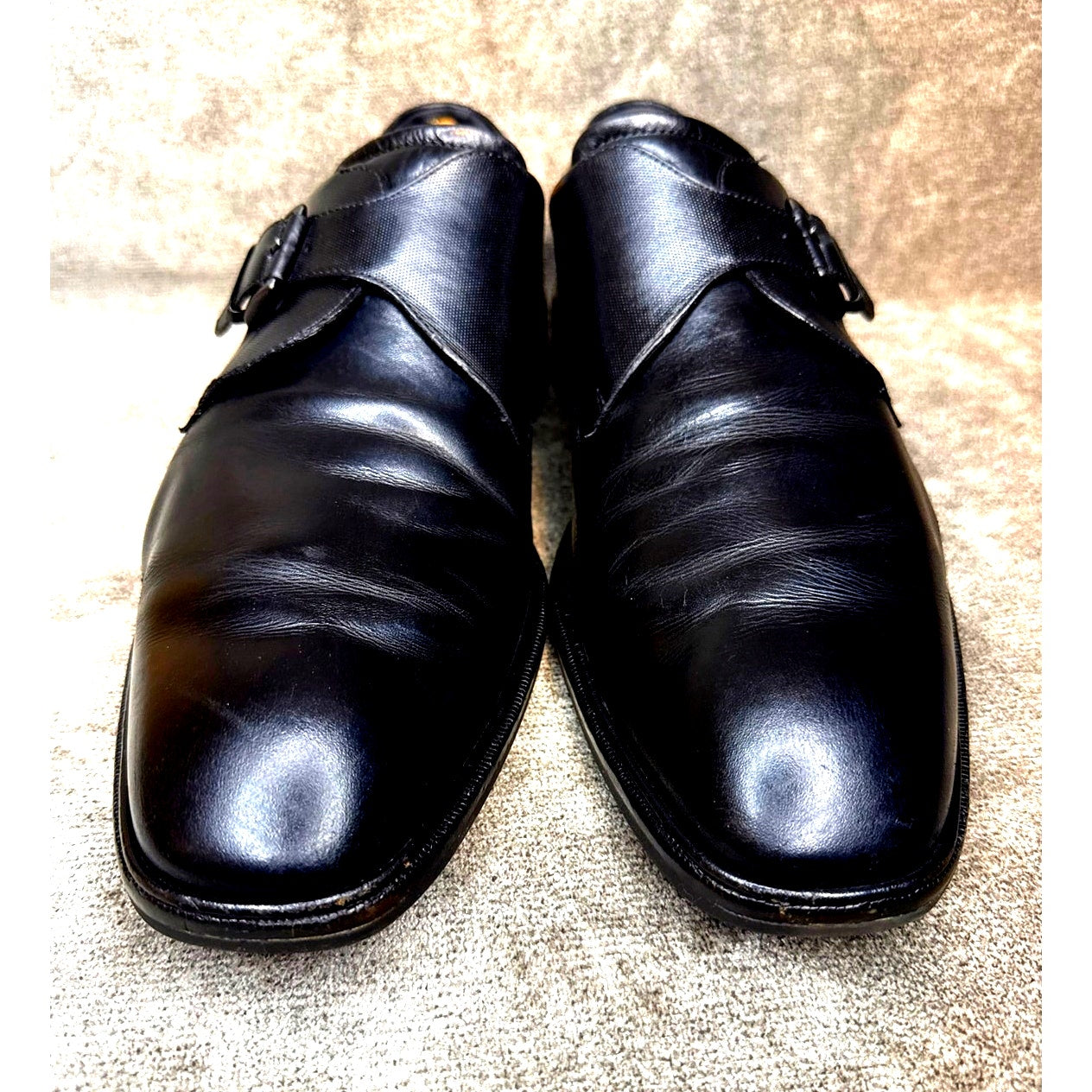 Ecco Monk Strap Black Leather Loafers Men’s 13 US 47 EU