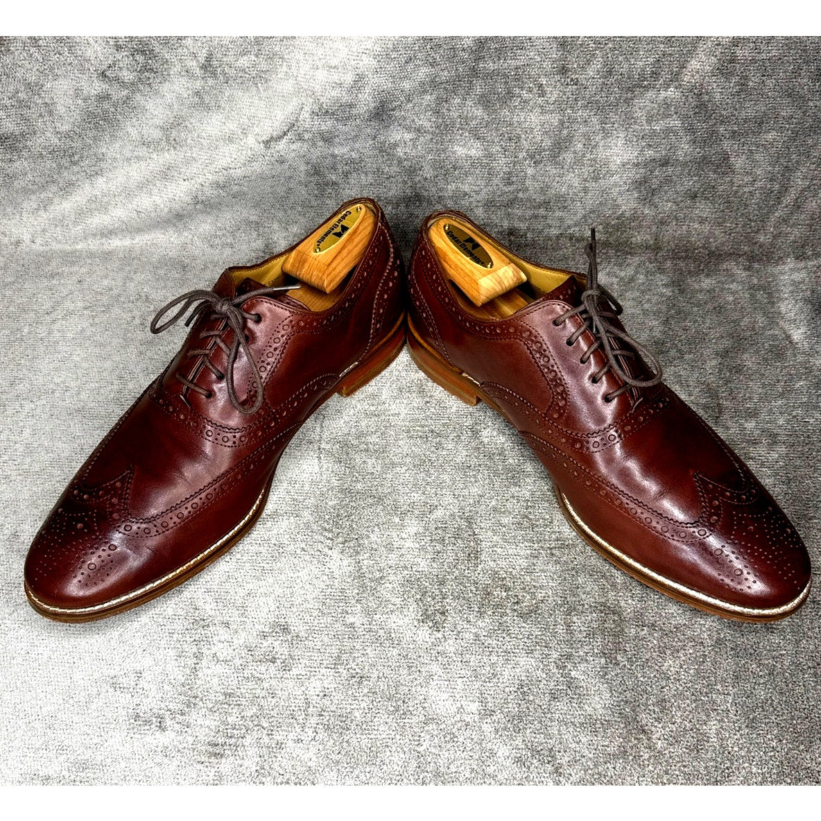 Cole Haan Wingtip Oxford Full Brogue Brown Leather Men’s 11M